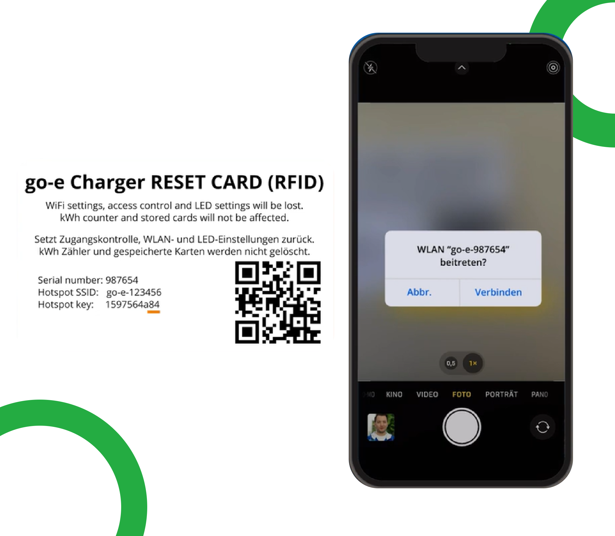 code QR du chargeur go-e