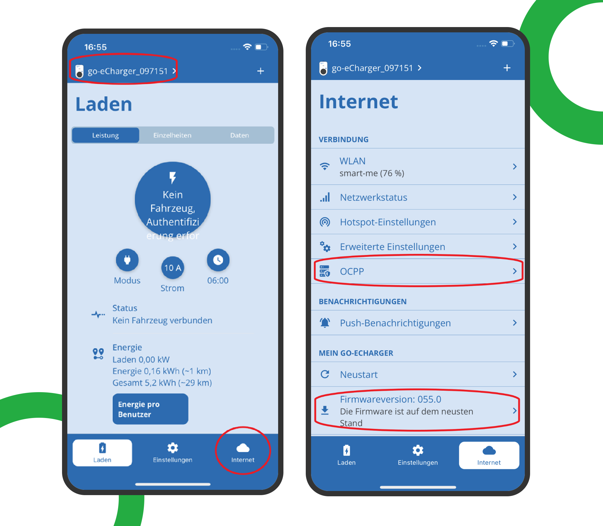 application de chargeur go-e