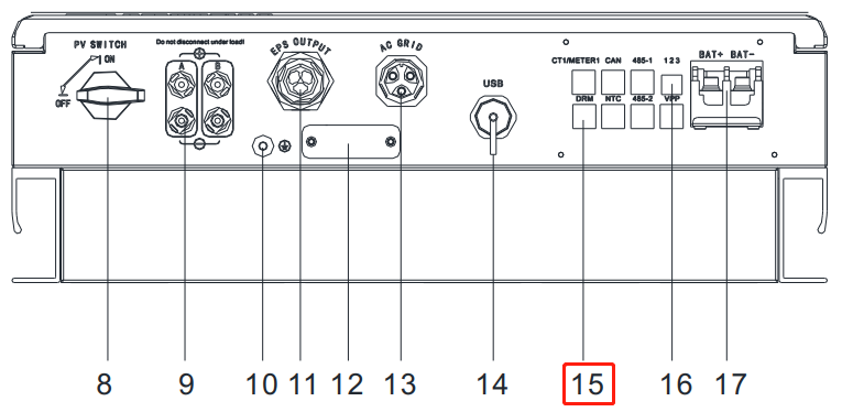 communication interface of the Growatt Inverter