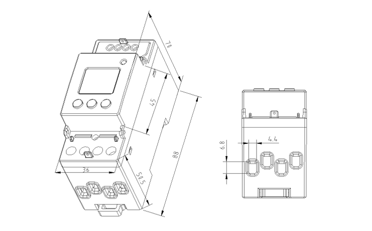 Acrel Meter model DDSD1352