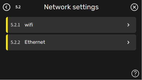 Network settings