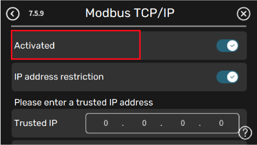 Modbus TCP