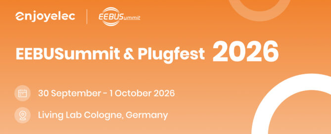 Meet enjoyelec at EEBUSummit and Plugfest Event, and let's test seamles interoperability through EEBUS