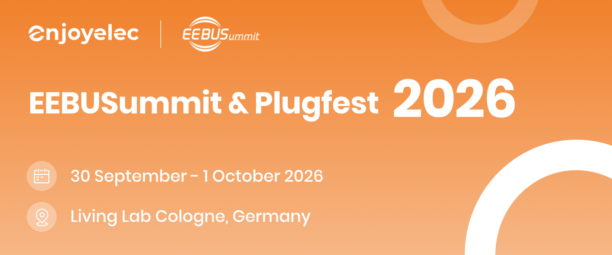 Meet enjoyelec at EEBUSummit and Plugfest Event, and let's test seamles interoperability through EEBUS