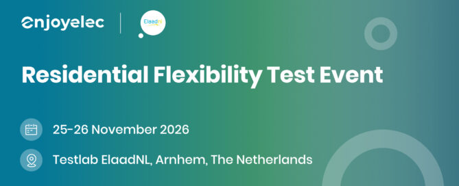 Meet enjoyelec at ElaadNL residential flexibility test event, exploring HEMS and DERS integrations through open protocols like EEBUS