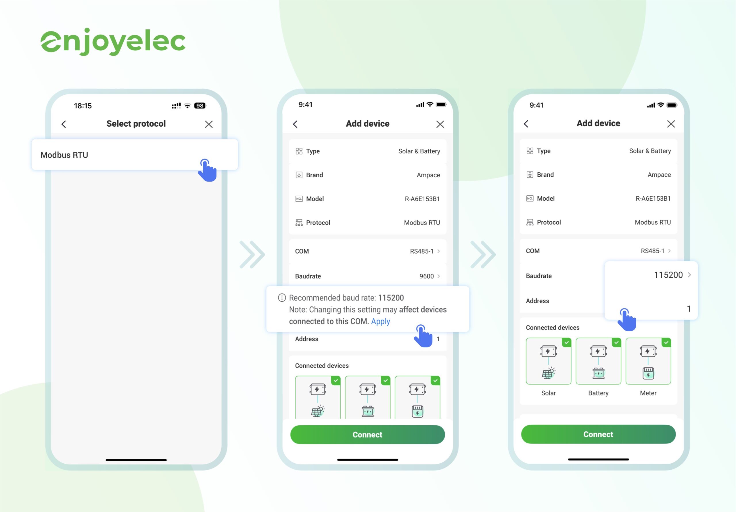 Integrate your Ampace energy assets to the enjoyelec HEMS Controller through this guide 2 Integrate your Ampace energy assets to the enjoyelec HEMS Controller through this guide 2